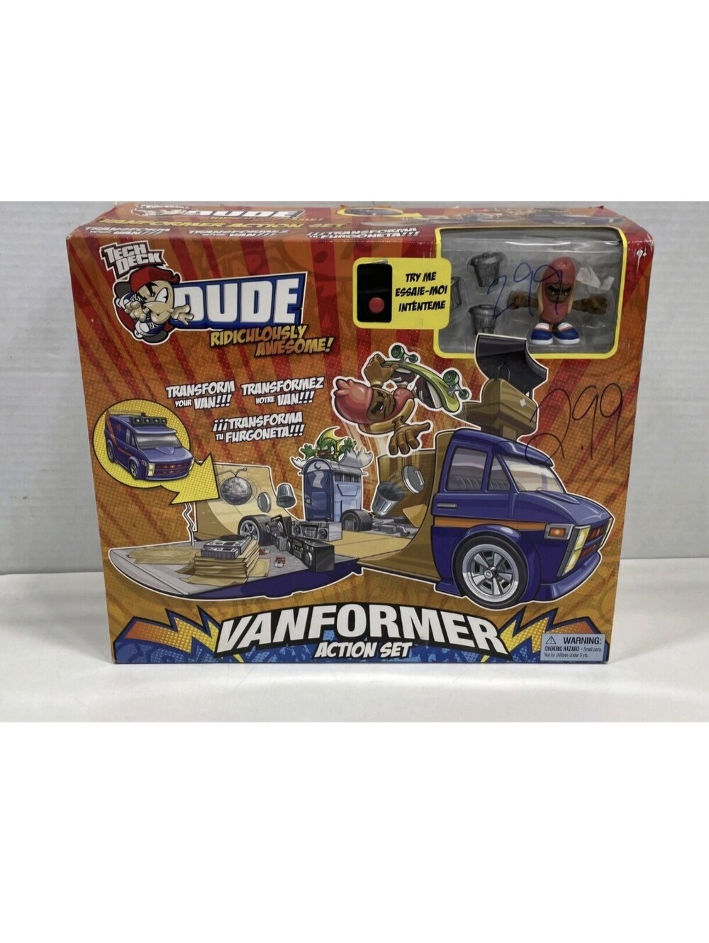 Spin Masters Tech Deck Dude Ridiculously Awesome Vanformer Van & Ramp Action Set